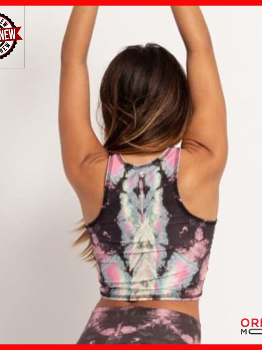 Sustainable Activewear Crop Tank Top, Quick Dry, Lightweight, Yoga & Swim - Picture 2 of 6